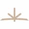 Ekena Millwork Alberta Smooth Timber Gable Bracket, Douglas Fir, 96"W x 44"H x 3 1/2"D x 5 1/2"F, 11/12 Pitch GBW096X44X0406ALB00SDF - alternate 1